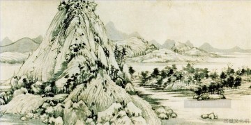 Huang gongwant montaña Fuchun antiguo chino Pinturas al óleo